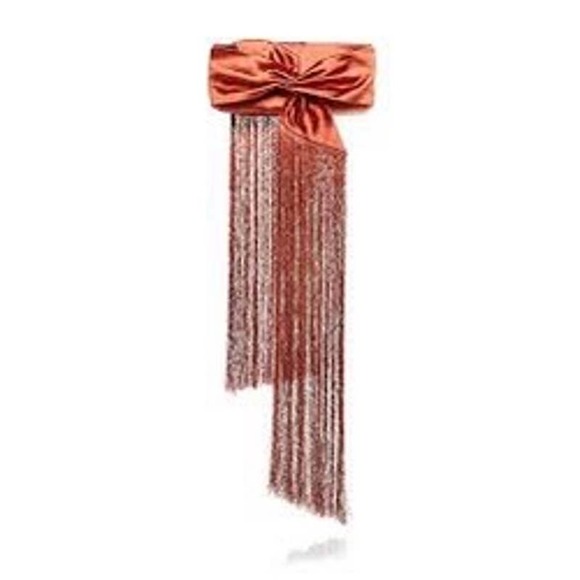 NEW Cult Gaia Banu Mini Fringe Clutch Topaz Quiet Luxury $458 Whimsical Ethereal - Picture 9 of 9
